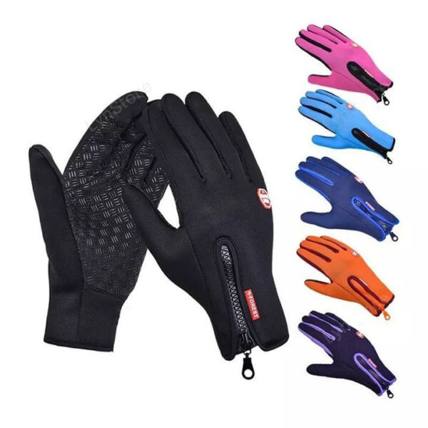 Winter Gloves Touch Screen Riding Motorcycle Sliding Waterproof Sports Gloves With Fleece - Image 7