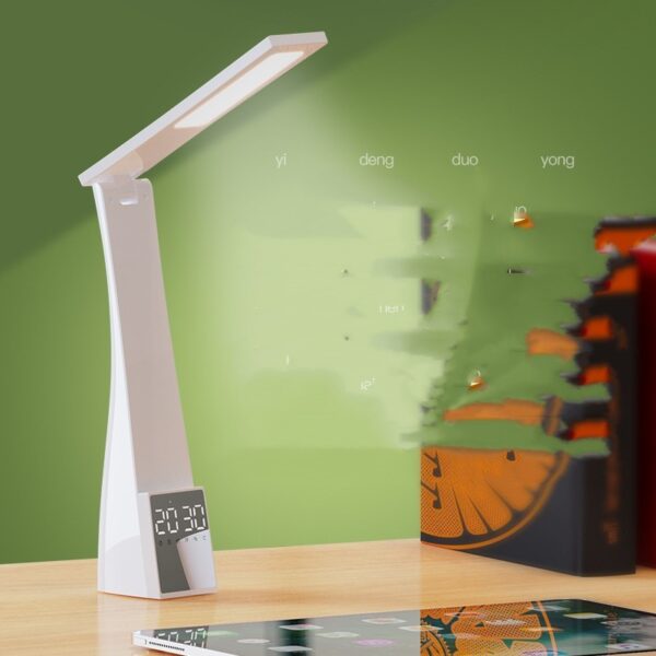 Mirror Clock Alarm Clock Audio Student Desktop Multifunctional Desk Lamp - Image 6